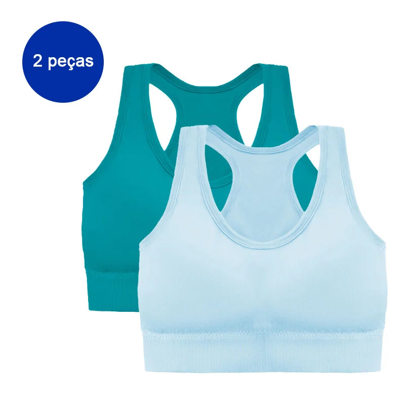 tops de ginástica femininos,2 peças Inclusas