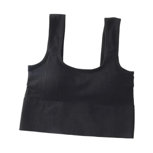 Sutiã esportivo anti-suor, top fitness feminino sem costura