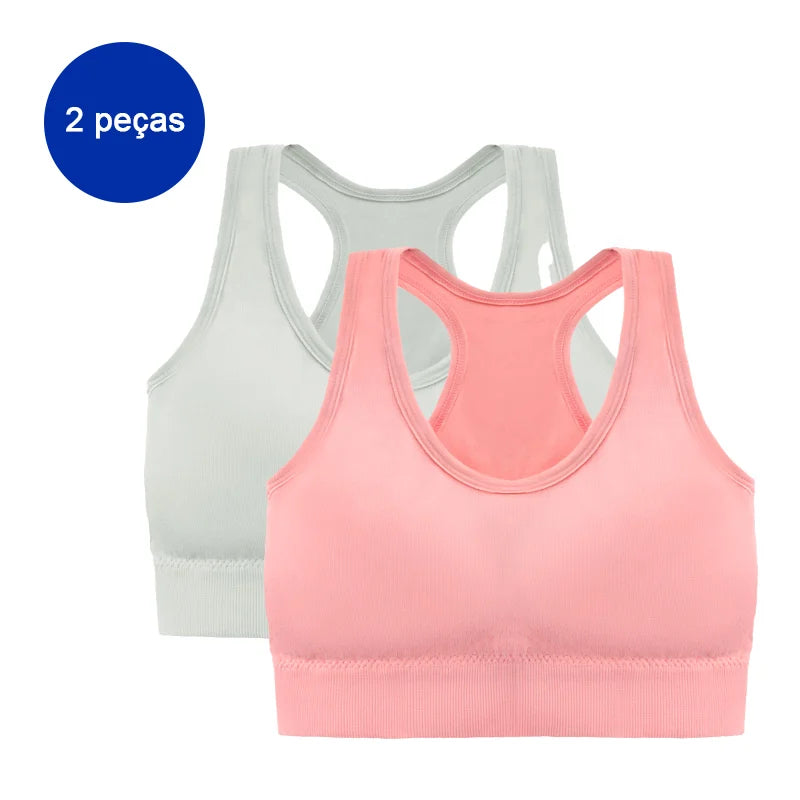 tops de ginástica femininos,2 peças Inclusas