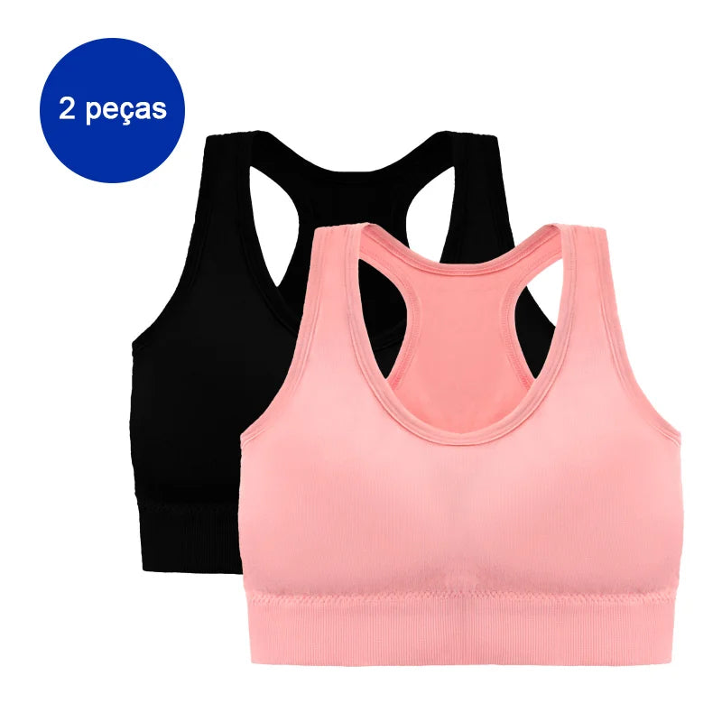 tops de ginástica femininos,2 peças Inclusas