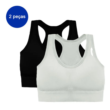 tops de ginástica femininos,2 peças Inclusas