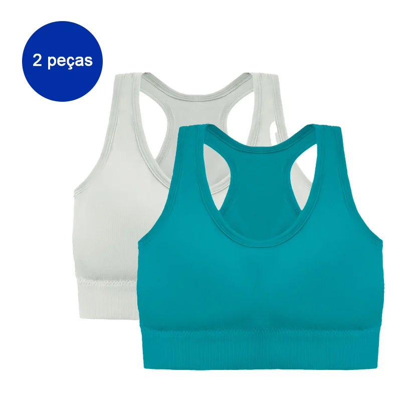 tops de ginástica femininos,2 peças Inclusas
