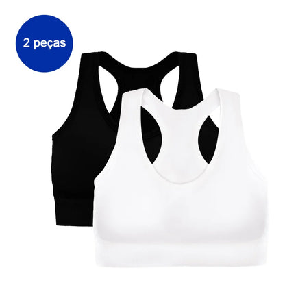 tops de ginástica femininos,2 peças Inclusas