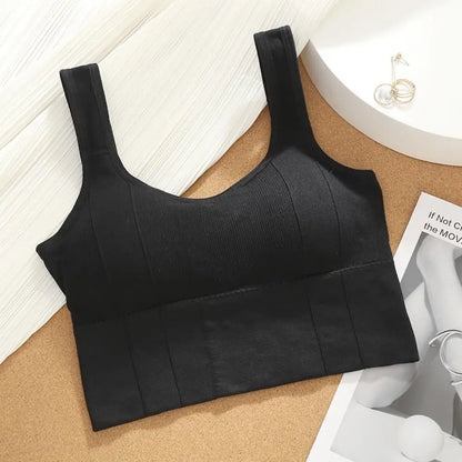 Sutiã esportivo anti-suor, top fitness feminino sem costura