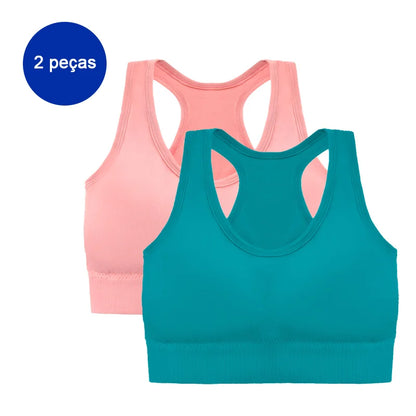 tops de ginástica femininos,2 peças Inclusas