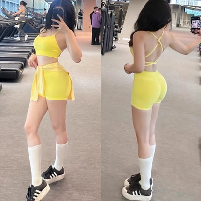 Shorts de fitness sem costura