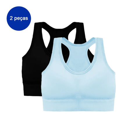 tops de ginástica femininos,2 peças Inclusas