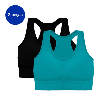 tops de ginástica femininos,2 peças Inclusas