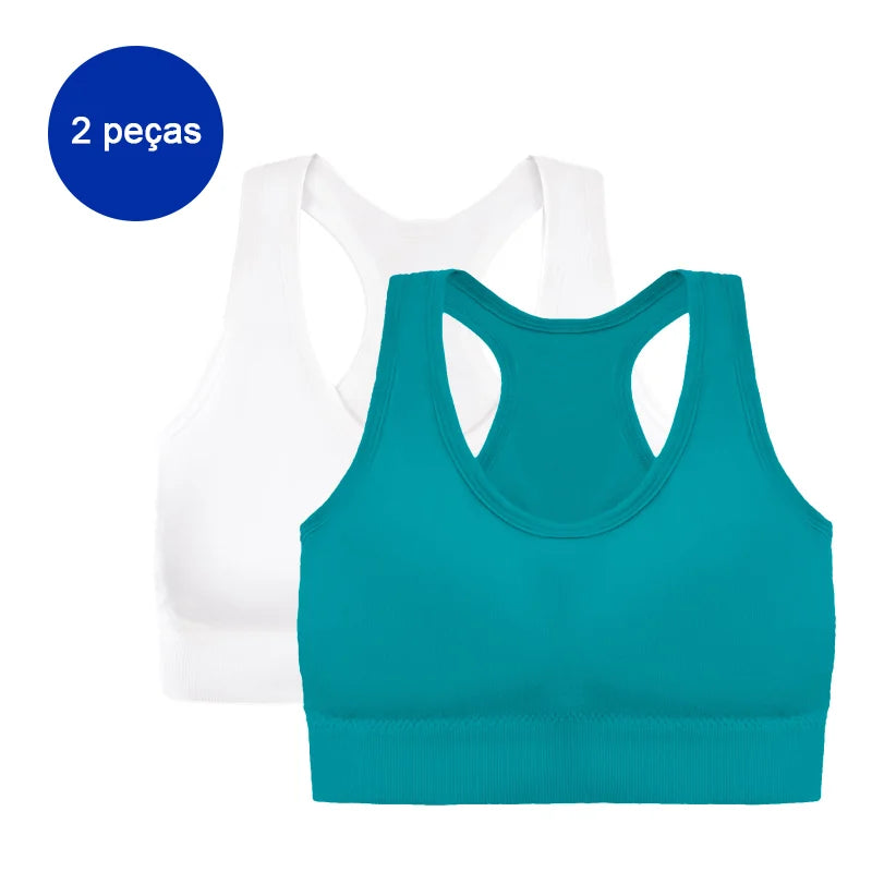 tops de ginástica femininos,2 peças Inclusas